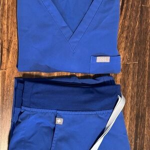 Figs Denim Scrub Set